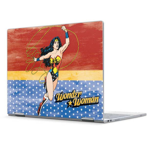 DC Comics Wonder Woman Ready to Fight Pixelbook Skin